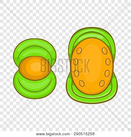 Knee Protector And Elbow Pad Icon In Cartoon Style On A Background For Any Web Design