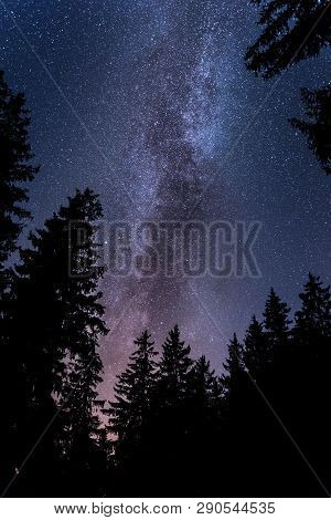 Shot Of The Milky Way In A Summer Night