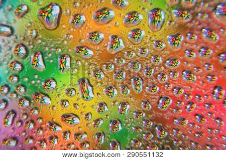 A Multiverse Of Candy Through Water Drops