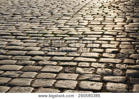 Granite Paving Stones On The Market Square In The City Of Swidnica