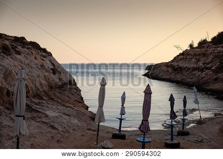 View Of Cala Greca, Lampedusa. Sicily, Italy