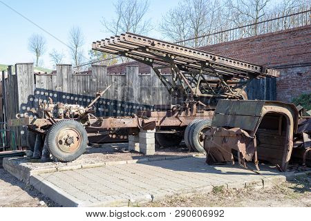 Torun, Kujawskopomorskie / Poland - March, 20, 2019: An Old Dilapidated Car For Transporting Katyush