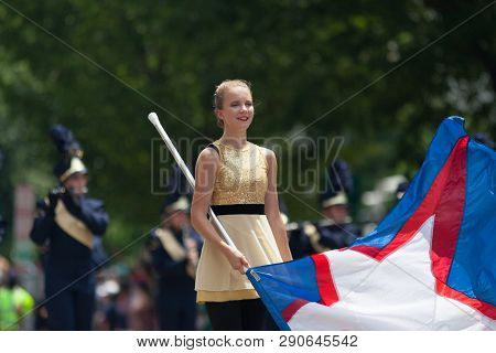 Washington, D.c., Usa - July 4, 2018, The National Independence Day Parade, The Bald Eagle Area Marc