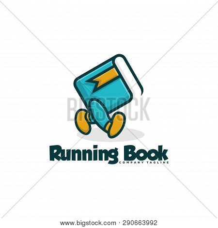 Running Book Logo Design. Good For Any Business, Company And Industry