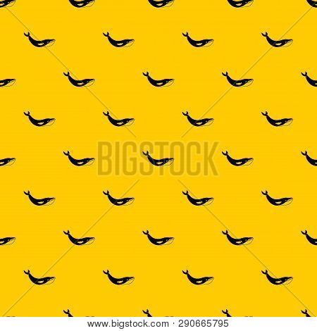 Whale Pattern Seamless Vector Repeat Geometric Yellow For Any Design