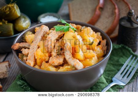 Azu - Pork Stew With Potatoes And Pickled Cucumbers, Horizontal