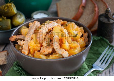 Azu - Pork Stew With Potatoes And Pickled Cucumbers, Horizontal