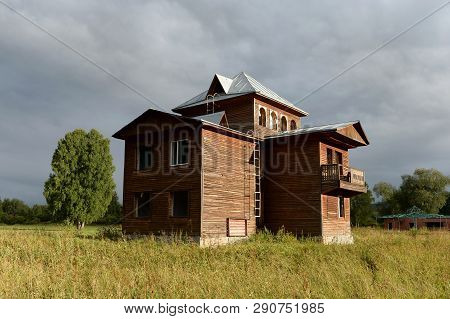 Altai Region, Russia - September 3, 2018: Abandoned Tourist Complex 