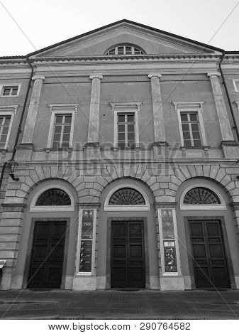 Teatro Sociale (social Theatre) In Alba In Black And White