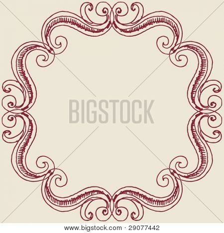 hand drawn design elements, vector image