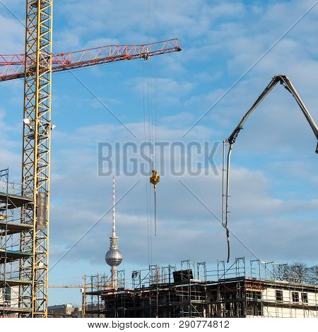 The Construction Sites Of The Capital Berlin