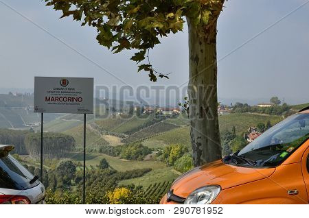 The Landscape Of The Vineyards Of Barbaresco