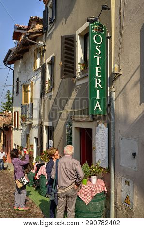 Neive, Piedmont, Italy. October 2018. There Are Several Restaurants