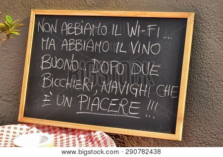 Neive, Piedmont, Italy. October 2018. There Are Several Restaurants