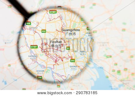Los Angeles, California, Usa - 15 March 2019: Foshan, Foshan City Visualization Illustrative Concept