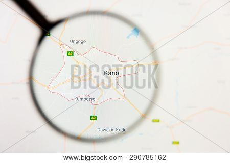 Los Angeles, California, Usa - 15 March 2019: Kano, Nigeria City Visualization Illustrative Concept 
