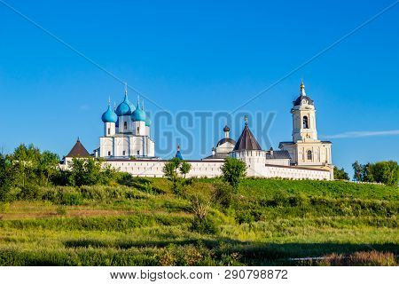 Vysotsky Monastery (vysotskiy Monastyr). Orthodox Monastery In Serpukhov. Panoramic View Of The Mona