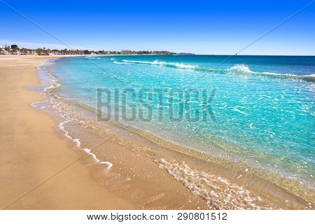 Platja Prat d'En Fores beach in Cambrils Tarragona at Costa Dorada of Catalonia