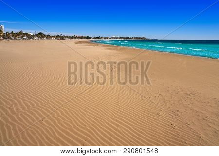 Platja Prat d'En Fores beach in Cambrils Tarragona at Costa Dorada of Catalonia