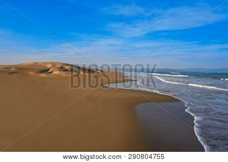 Delta del Ebro Ebre beach Punta del Fangar in Tarragona Costa Dorada Deltebre
