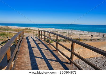 La Llosa playa beach in Castellon of Spain at Mediterranean sea