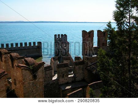 Rocca Scaligera, Castle In Sirmione, Garda Lake, Italy