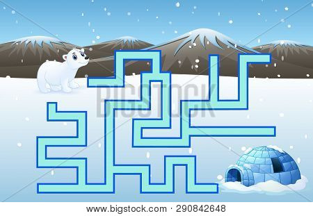 Game Polar Bears Maze Find Their Way To The Iglo