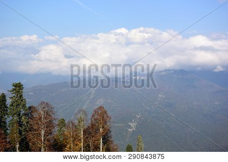 View Of The Ridge Psekhako, Sochi, Russia
