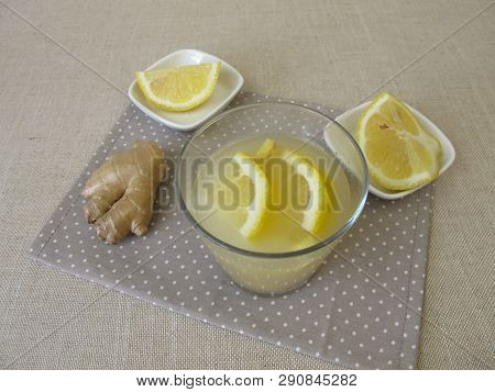 Kvass, Homemade Bread Beer With Ginger And Lemon