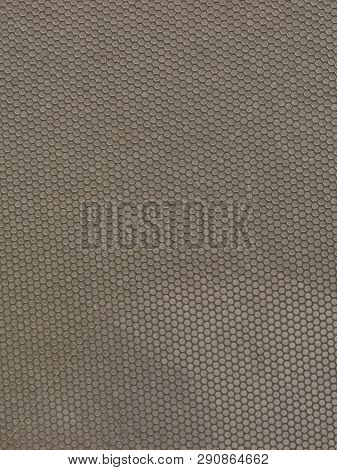 Textures, Patterns And Backgrounds Concept. Industrial Wavy Gray Tinware In Honeycomb Shape