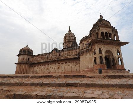 Ancient Ruins Of The Great Lakshmi Narayan Mandir In Orchha, India.