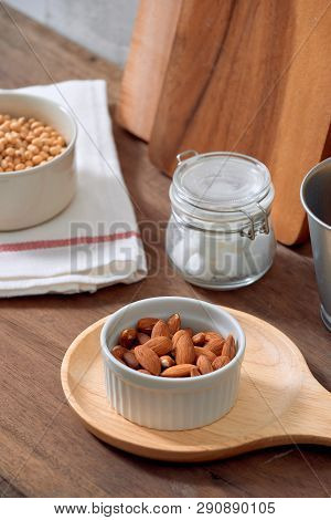 Kitchen Still Life With Nuts And Utensils