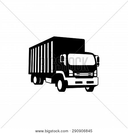 Truck Vector Silhouette. Truck Logo Icon