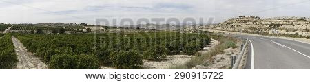 Torremendo Landscape In Spain On An Overcast Day
