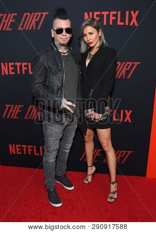 LOS ANGELES - MAR 18:  DJ Ashba arrives for the Netflix 'The Dirt' Premiere on March 18, 2019 in Hollywood, CA                