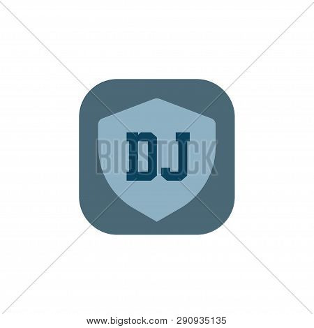 Initial Letter Logo Dj Template Vector Design