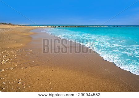 Vinaroz Playa del Forti beach in Castellon of Spain also Vinaros