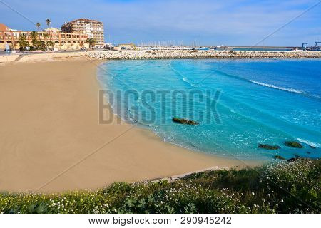 Vinaroz Playa del Clot beach in Castellon of Spain also Vinaros
