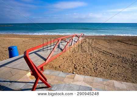 Vinaroz Playa del Forti beach in Castellon of Spain also Vinaros