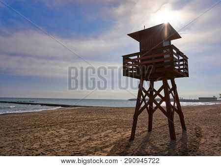 Vinaroz Playa del Forti beach in Castellon of Spain also Vinaros