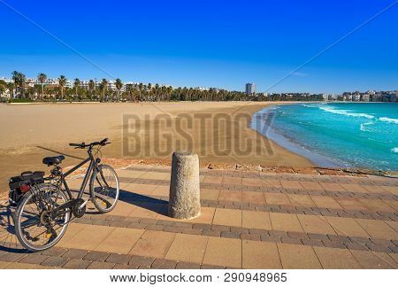 Salou beach Llevant Levante platja in Tarragona of Catalonia