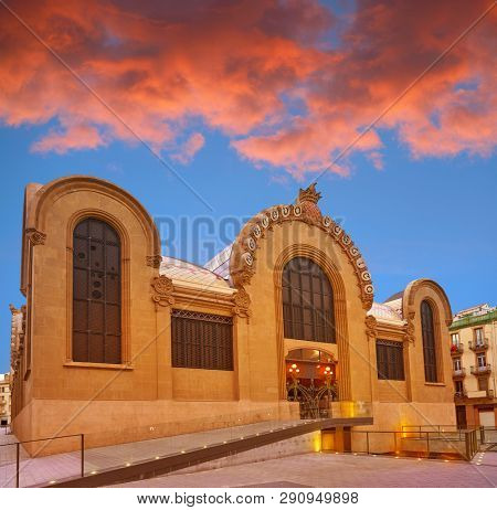 Tarragona Mercado Publico central market in Catalonia modernist style