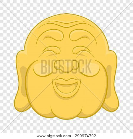 Budha Head Icon In Cartoon Style On A Background For Any Web Design