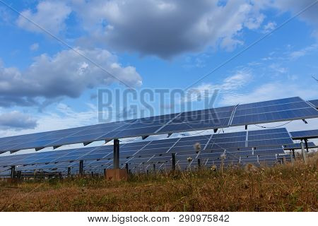 Solar Panel, Alternative Electricity Source - Concept Of Sustainable Resources, And This Is A New Sy