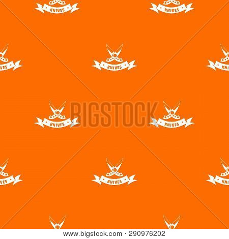 Knive Weapon Pattern Vector Orange For Any Web Design Best