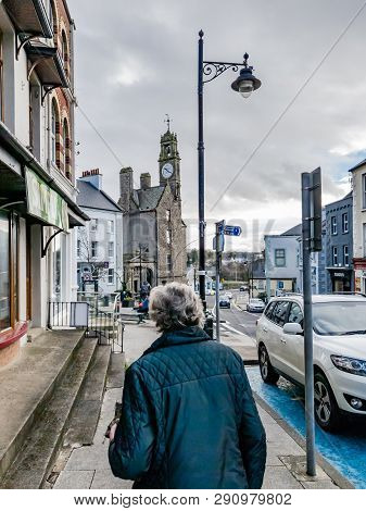 Ballyshannon , Ireland - February 20 2019 : Ballyshannon Is Located At The Southern End Of The Count