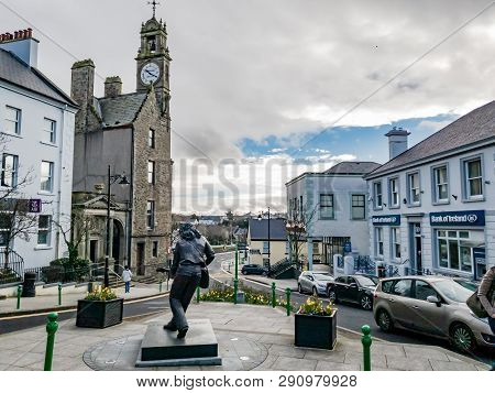 Ballyshannon , Ireland - February 20 2019 : Ballyshannon Is Located At The Southern End Of The Count