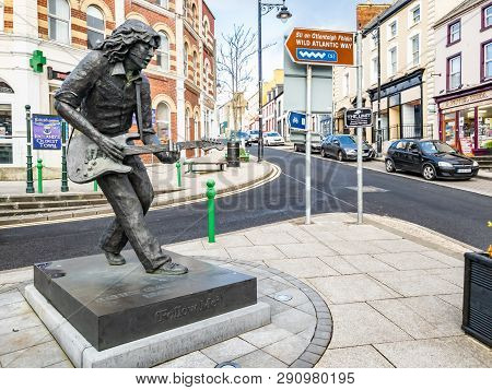 Ballyshannon , Ireland - February 20 2019 : Ballyshannon Is Located At The Southern End Of The Count