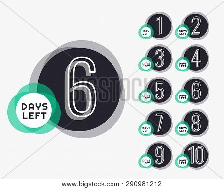 Bumber Of Days Left Countdown Timer Banner