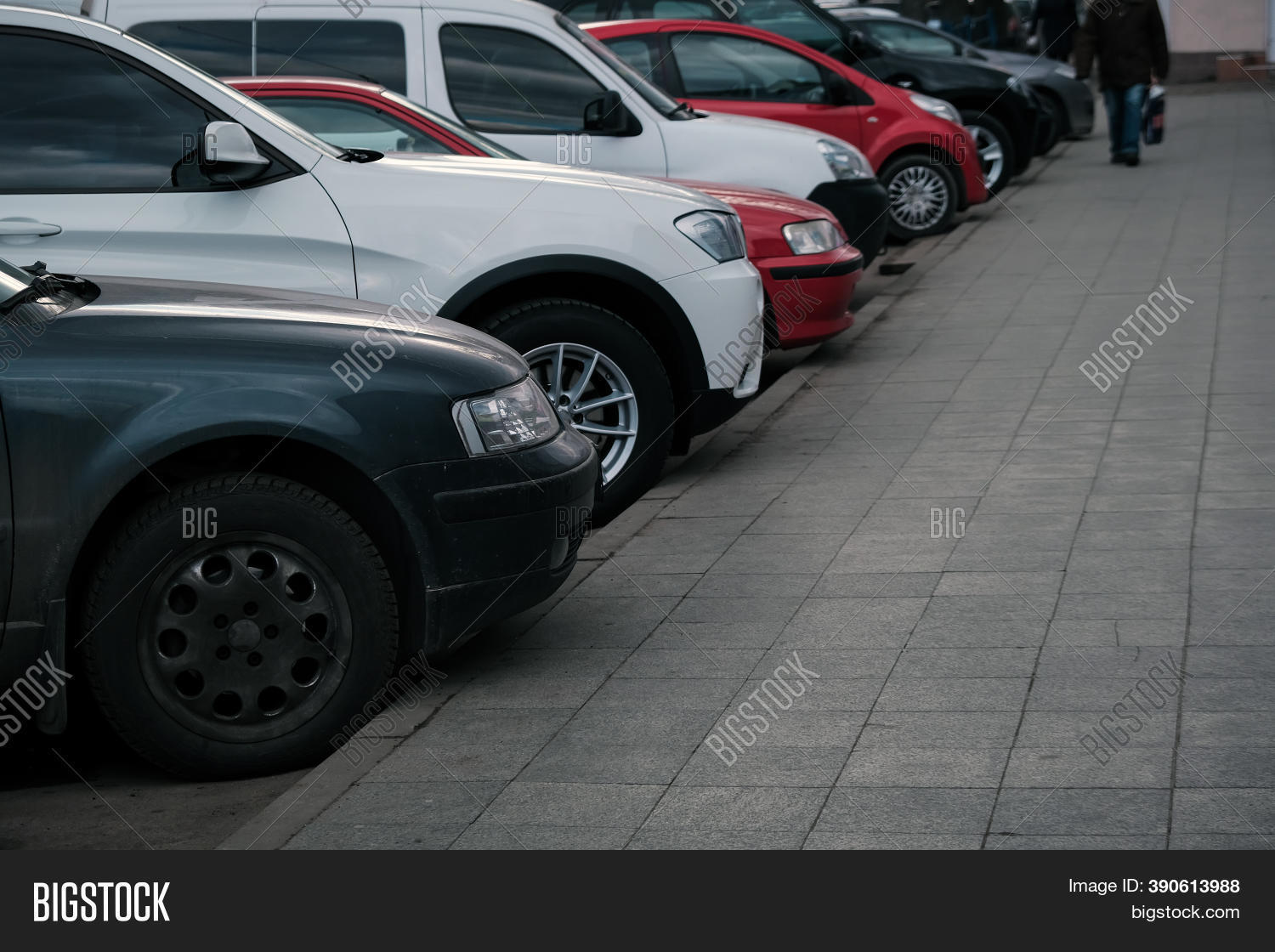 Cars Parking Row Near Image & Photo (Free Trial) Bigstock